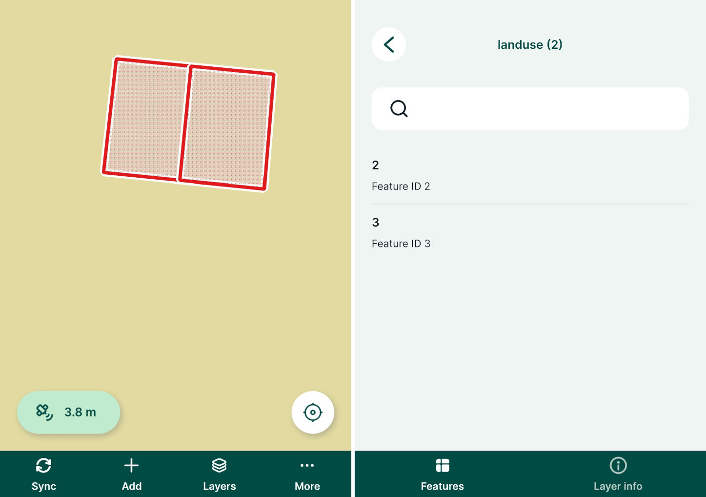 Geometry split successfully into two features