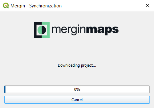 Downloading Mergin Maps project to the computer