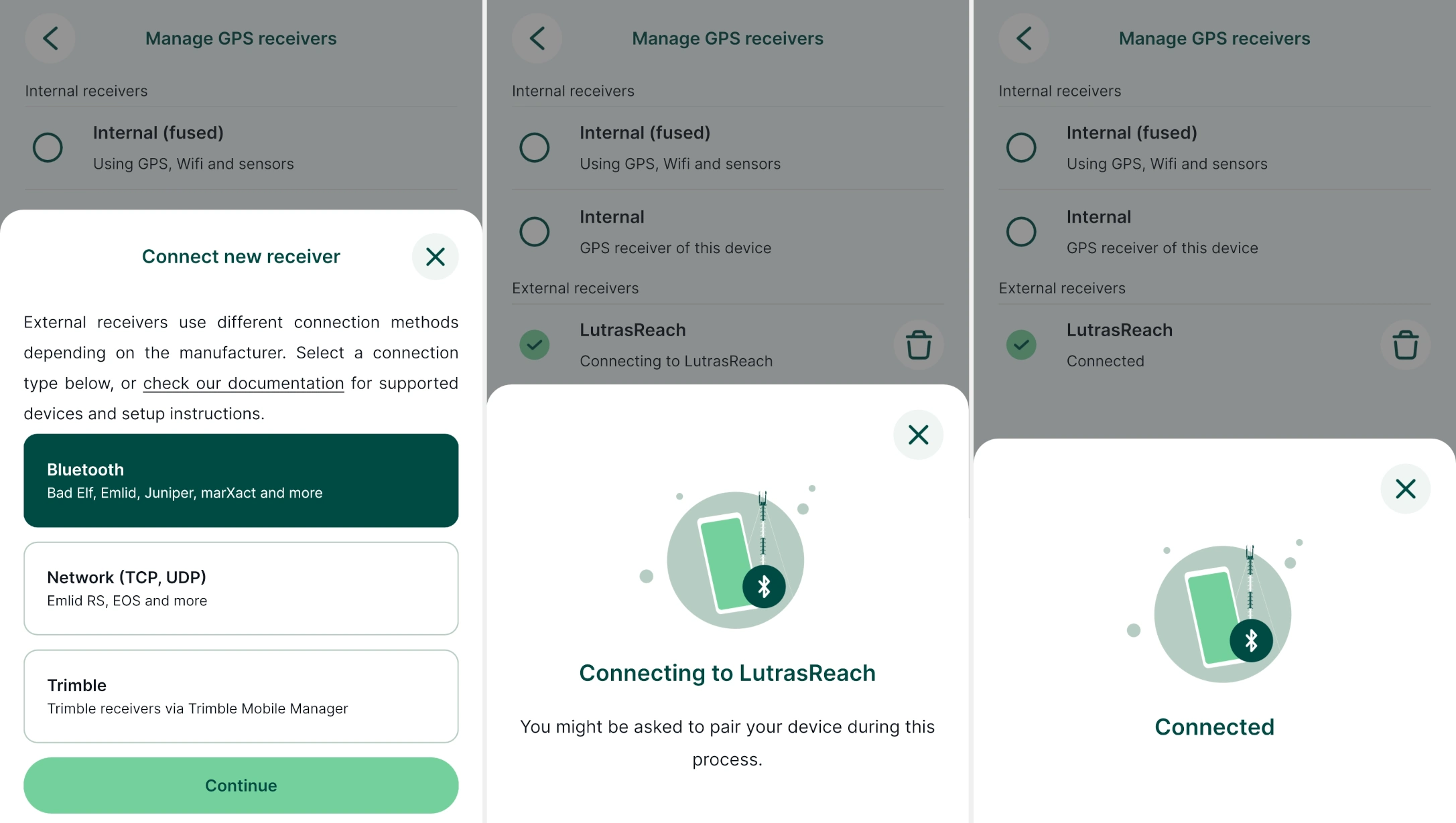 Connect to Bluetooth GPS device