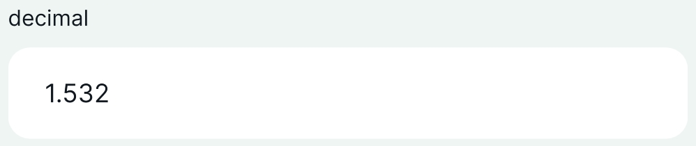 Mergin Maps mobile app decimal field form
