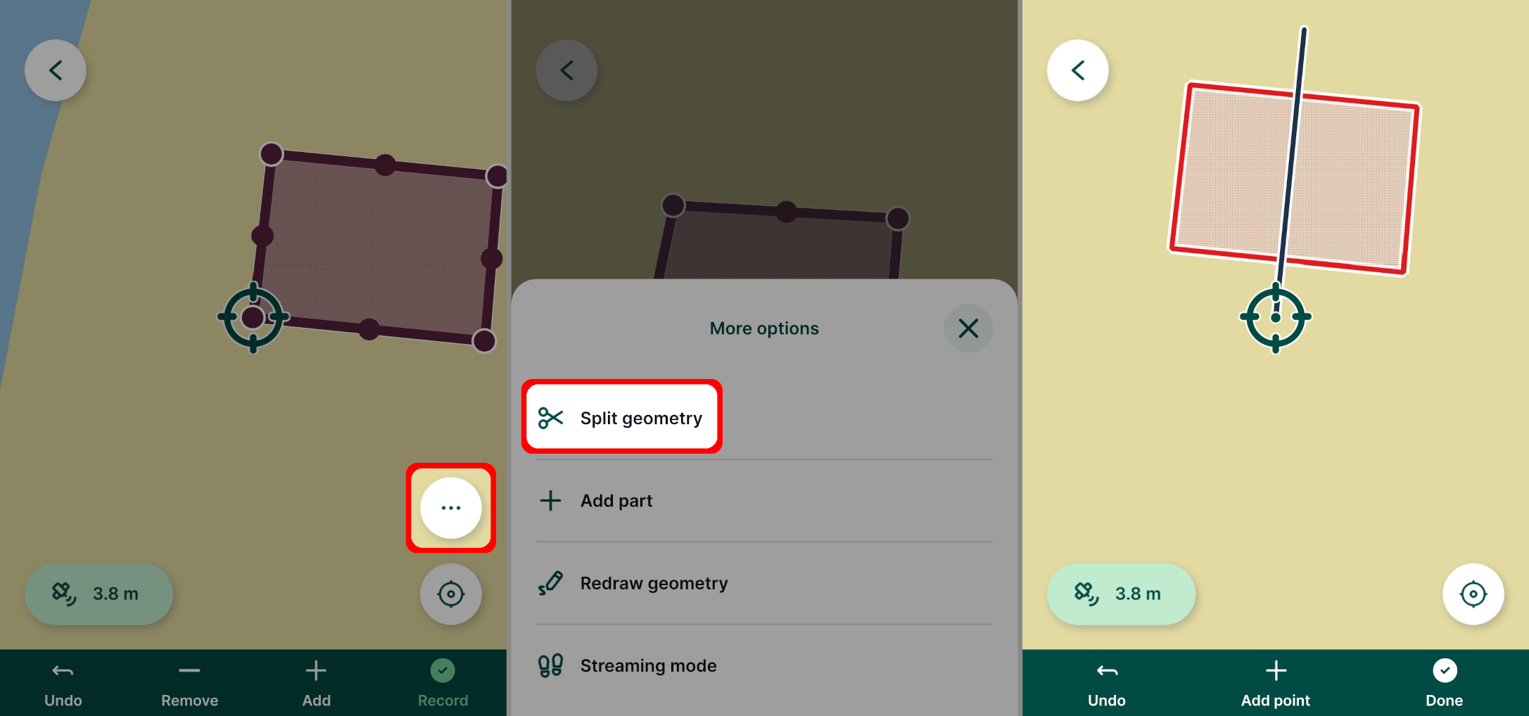 Edit button in Mergin Maps mobile app