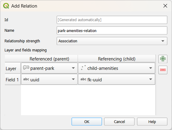 One to many relation setup in QGIS One to many relation setup in QGIS