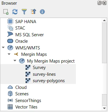 QGIS connected WFS layers