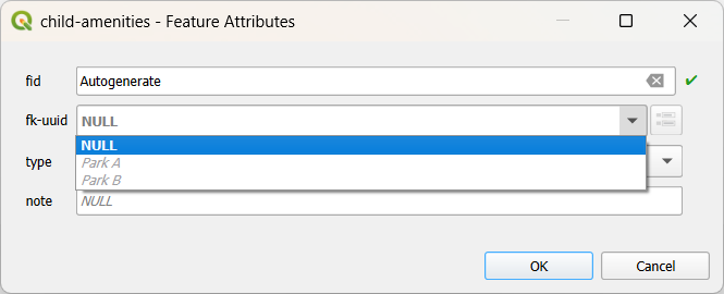 QGIS attributes form relation reference QGIS attributes form relation reference