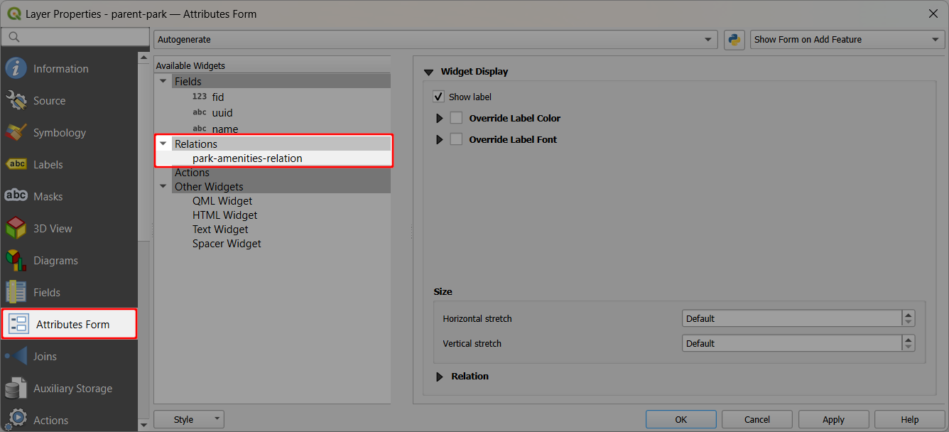 One to many relation setup in QGIS One to many relation setup in QGIS