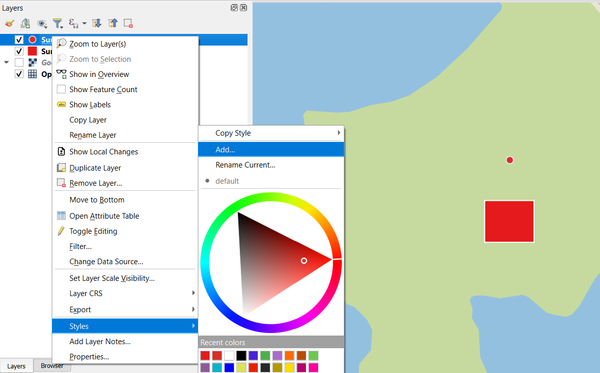 QGIS Add new layer style